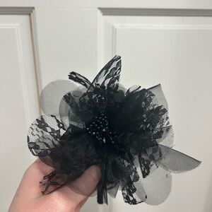 Elegant Black Lace Headband fascinator